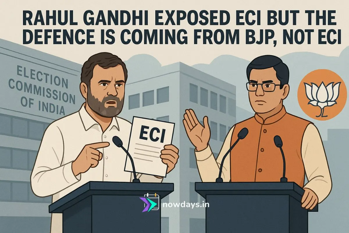 Rahul Gandhi exposed ECI but the defence is coming from BJP, not ECI