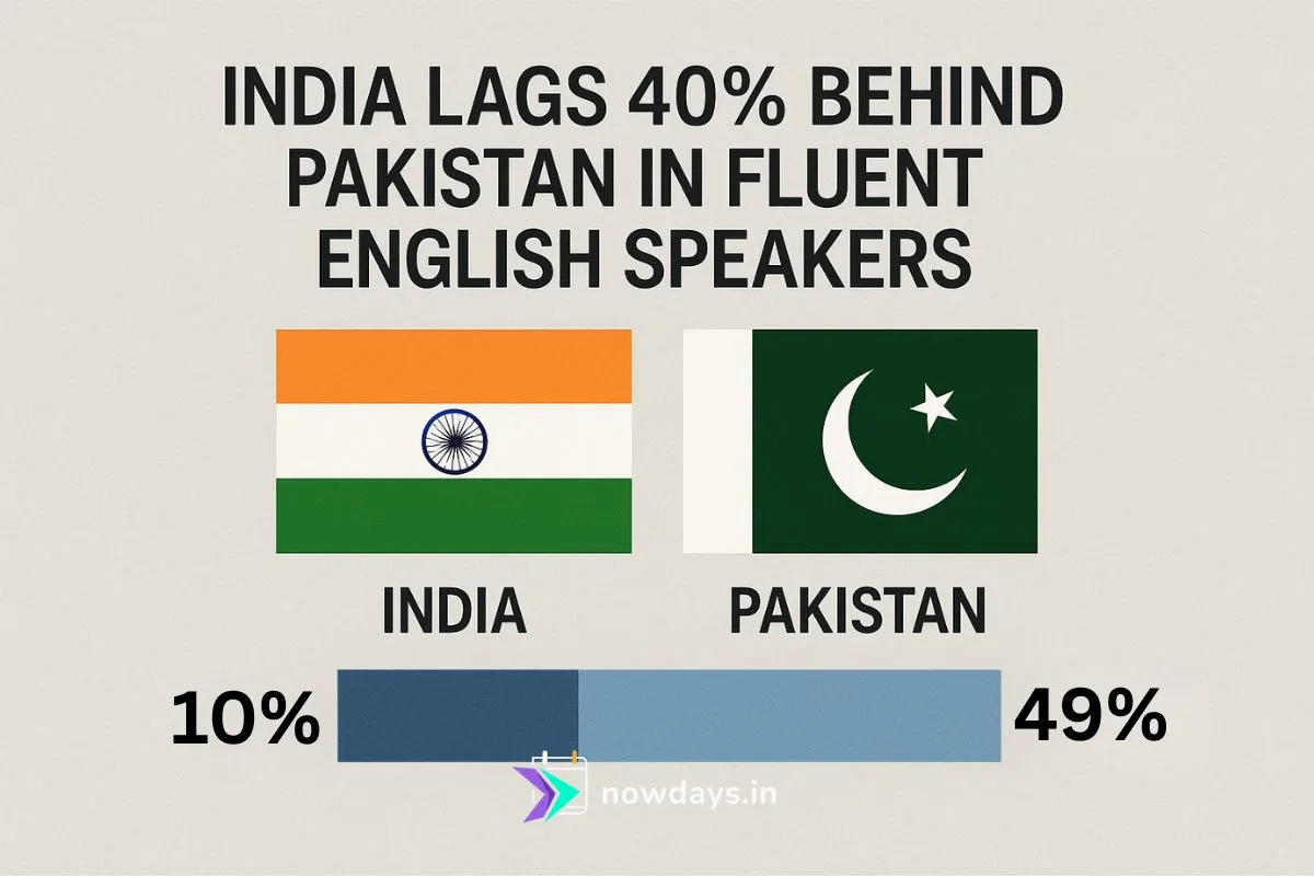 India Lags 40% Behind Pakistan in Fluent English Speakers, Data Shows