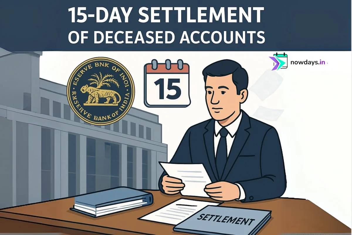 RBI Mandates 15-Day Settlement of Deceased Accounts