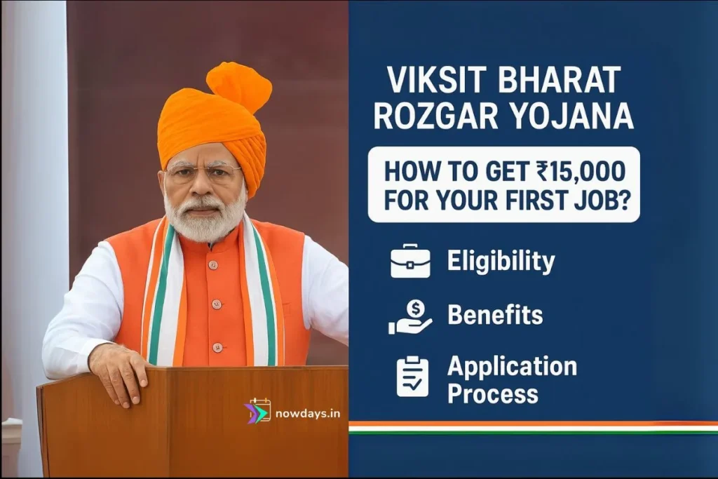 PM Viksit Bharat Rozgar Yojana: ₹15,000 Incentive for First-Time Job Seekers